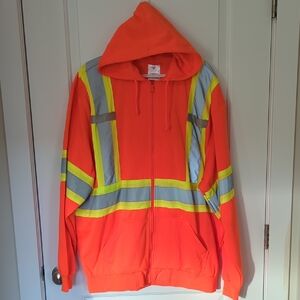 High Visibility Zippered Hoodie